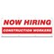 Signmission Now Hiring Construction Workers Banner Apply Inside Accepting Application Single Sided B-96-30221 - alternate 1